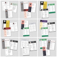 [Easy edit] TEMPLATE RESUME, TEMPLATE RESUME (Buka  File dan Edit masuk details Sahaja)
