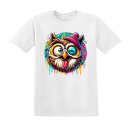 AC - OVERSIZE SHORT SLEEVES UNISEX T-SHIRTS BIRD PRINTED T-SHIRTS EP062