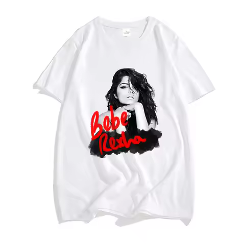 Bebe Rexha RIP Singer T-shirt Casual Short Sleeve Mens Tee-shirt Unisex Streetwear Hip Hop Graphic P
