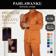 Pahlawanku Baju Melayu Plus Size 7XL Baju Melayu Satin Selesa Senang Gosok