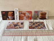 Mrs.Fields Voucher five cards 2015,2019.2021.2022.2023. Mrs.Fields 卡共五年五張。