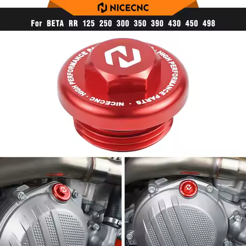 NICECNC For Beta RR 300 RR 250 RR 200 2018-2024 Motorcycle Aluminum Engine Oil Filler Cap With O-Rin