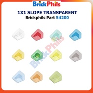 Brickphils Part 54200 - 1x1 Transparent Slope