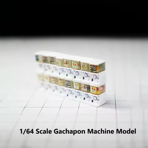 Diorama 1/64 Scale Garage Model Props Gachapon Machine Model City Street Shop Accessories