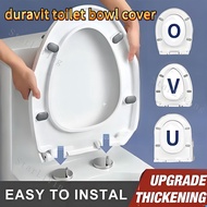 【SG local send】Sales Duravit Toilet Seat Slow Drop Cover Plate Hole Distance 27U Type Stark 3 Square