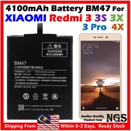 Grade A+ 4100mAh Battery BM47 Fit For XIAOMI Redmi 3 Redmi 3s / Redmi 3x / Redmi 3 Pro / Redmi 4x