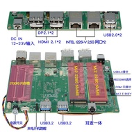 AMD Ryzen 7640HS/8845HS Mini ITX Nano Kawalan Perindustrian Papan Induk Komputer Dwi Port Rangkaian 