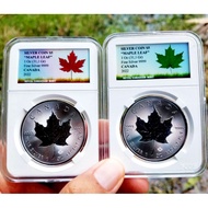 Silver Canada Maple leaf 2022 slab Packaging - 1oz silver coin