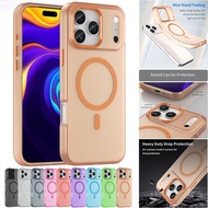 For iPhone 17 Air 16 16E 15 Pro Max Plus Magnetic Shockproof Case Cover
