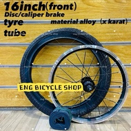 COMBO SET ALLOY RIM BASIKAL 16inch tayar tube/Tayar basikal/Tube basikal/Alloy rim basikal saiz 16