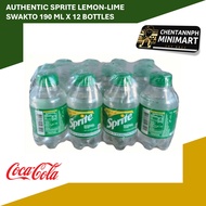 1 PACK - Authentic Cola cola SPRITE Lemon-Lime Swakto Softdrinks Beverages Soda 190 ml X 12 bottles