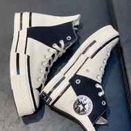 Lele Ready Stock CVS Chuck All Star 19 70s Gaojia Beige/Black Retro High-Top Canvas Shoes Men Women 