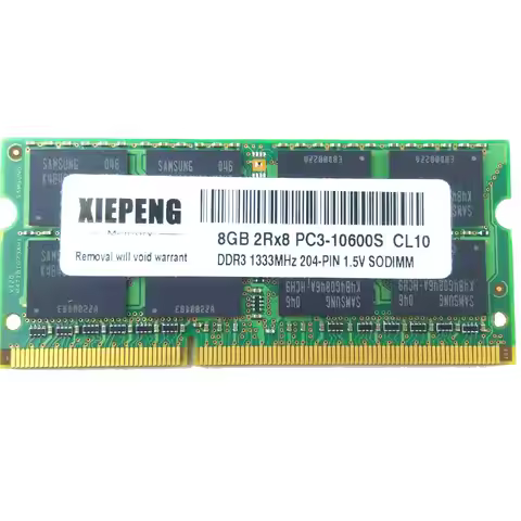 Original 8GB 2Rx8 PC3-10600S Notebook RAM DDR3 8G 1333 MHz 4gb pc3L DDR3 1600 204Pin SO-DIMM Laptop 