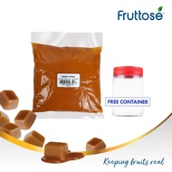 FRUTTOSE CARAMEL TOPPING / Garnish  / Drizzle (1000G) + Free Container HALAL