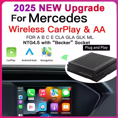 Wireless Android Auto Suitable For Mercedes Benz A B C E CLA GLA GLK ML Sprinter NTG 4.5 Becker Modu