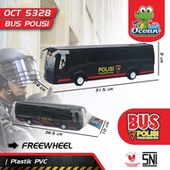 Oct 5328 children's toy police bus freewheel