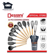🔥PROMOTION🔥DESSINI ITALY Silicone Utensil Resistance Kitchenware Spatula Spoon Tool Penyepit Senduk 