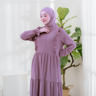 Gamis Dewasa Terbaru Viral Zaujah Bahan Ceruty Babydoll