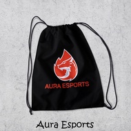 Waterproof Stringbag Drawstring Bag with Aura Esport Motif