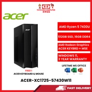 ACER-XC1725-57430W11-AMDRYZEN5-7430U,16GBR4,512GBSSD,AMDRADEON,W1164,WLKB+MSE,3YRS,H&S