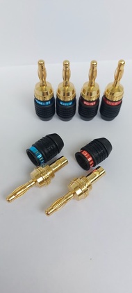 Jack bắp chuối Monster mạ vang` cao cấp/ rắc âm thanh - rắc loa