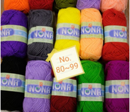 Benang kait Nona M code 80 ~ 99 40gram 4ply knitting yarn 1pc