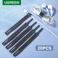 UGREEN 20pcs Nylon Cable Organizer For Mouse / Earphone / HDMI Cable