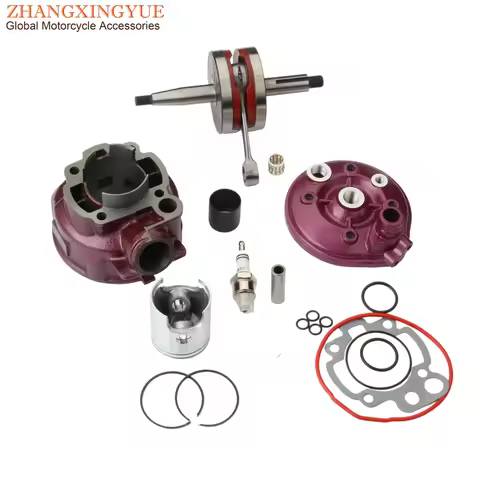 49mm 90cc TZR50 Big Bore Cylinder Kit & Racing Crankshaft For MBK TZR 50 X-Power R X-Limit SM 50cc L