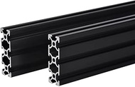 2PCS 20 Series T Slot 2060 Aluminum Extrusion Profile 15.75'',European Standard Anodized Linear Rail
