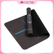 Thảm tập yoga FLOWER F23 cao cấp [TẶNG TÚI ĐỰNG + QUÀ TẶNG] thương hiệu LOUIS YOGA dày 5mm chất liệu