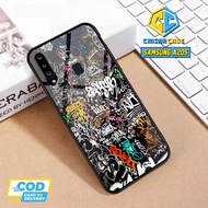 HP Kaisar Case - Softcase Glass Kaca Samsung A20S Latest (2DS37) Fashion Casing Graffiti Silicone Ke