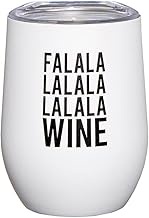 Santa Barbara Design Studio Holiday Stainless Steel Insulated Stemless Wine Tumbler, 12-Ounce, Falal