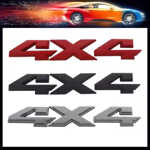 3D 4X4 4 x 4 for US American SUV Off Road car Hood Fender trunk Rear Nameplate Decal Emblem Badge St