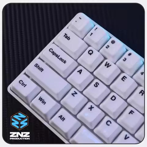 ZNZ Ceramic Keycaps Cherry Profile Customization Multi Layout Smooth Glazed Keycaps for Mechanical K