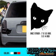 STIKER KUCING 3 / CAT STICKER / KUCING COMEL / STIKER KERETA