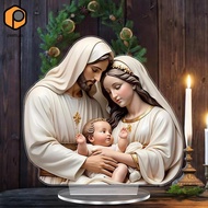 [prettyia] Christmas Nativity Table Decoration Accessories 8.9x8.8 Inch Collection