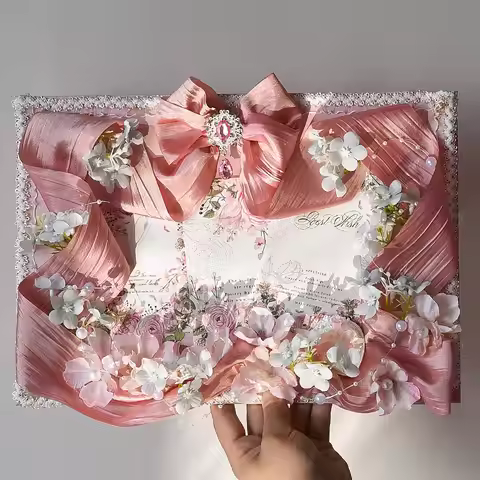 Pink Cherry Blossoms Dancing Gently Ita Bag Insert Badge Display DIY Lolita Itabag Insert Board Deco