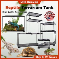 Reptile Terrarium Tank High Quality Glass Cage for Reptiles Tank Gecko Frog Snake Enclosure Reptilia