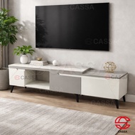 [NEW DESIGN] Cassa WILLIAM Transformable Extendable Brown Scandinavian TV Cabinet Entertainment Unit