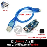 Nano V3 CH340 Compatible Soldered Plus Kabel Atmega328p