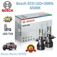 Bosch หลอดไฟหน้า รถยนต์ ECO LED+200% 6500K Nissan Navara NP300 สว่างกว่าหลอดเดิม 200% รับประกัน 1 ปี
