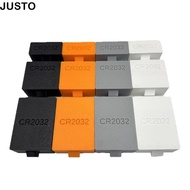 JUSTO Coin Cell Battery Storage , Plastic Portable CR2032 Battery Box,  10/20/30 Hole Small Battery 