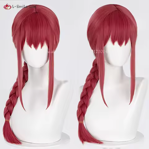 Anime Makima Cosplay Wig Red Wigs For Women Makima Power Cosplay Costumes Anime Wigs Heat Resistant