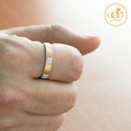 555jewelry แหวนแฟชั่น สแตนเลส สตีล สำหรับผู้ชาย ดีไซน์เท่ห์ ประดับเพชร CZ รุ่น 555-R025 - แหวนสแตนเลส แหวนผู้ชาย (HVN-R7)