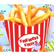 Large French Fries Box 1 pack contains 50 pcs / French Fries Box.