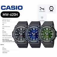 [ OFFICIAL CASIO WARRANTY ] CASIO MW-620H ANALOG QUARTZ WITH LIGHT SPORT MEN WATCH