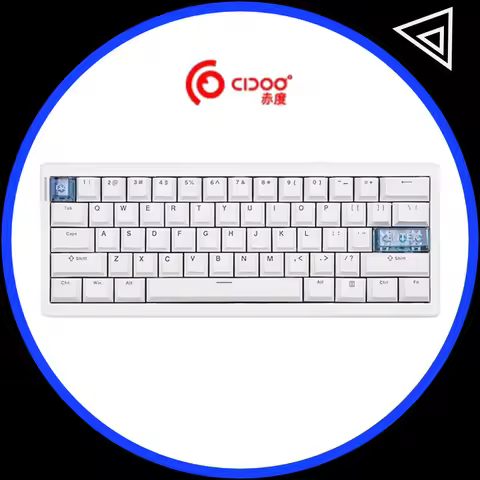Cidoo Qk61 V2 Mechanical Keyboard Qmk 3-Mode Wireless Bluetooth Hot Swap Gasket Customization Keyboa