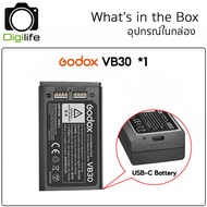 Godox Battery VB30 - USB แบตเตอรี่ สำหรับ Flash AD100Pro AD100ProII V1 V1Pro V100 V860III MF-R76 MF-