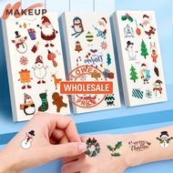 [ Wholesale Prices ] Santa Claus Elk Paster / Waterproof Body False Tattoo / Colorful Temporary Tattoo Patch / Christmas Children Tattoo Sticker / DIY Art Decoration