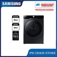 (DELIVERY FOR KL & SGR ONLY) SAMSUNG WD21T6500GV/SP 21KG/12KG FRONT LOAD COMBO WASHER DRYER WITH AI 